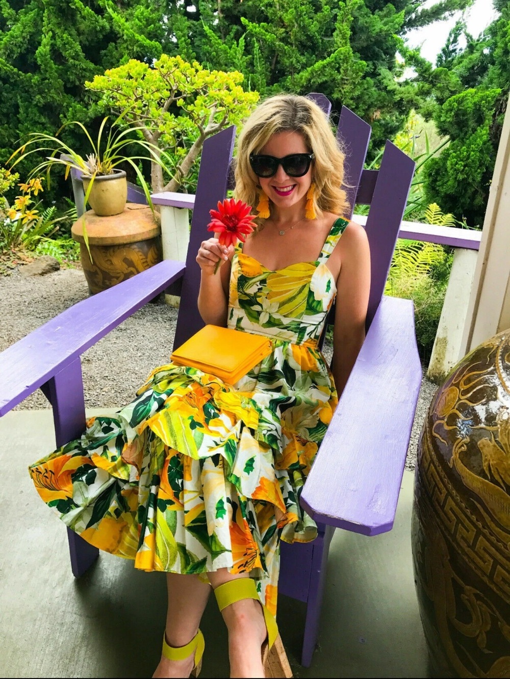 H&M poplin lemon print midi dress - Picture 7 of 10